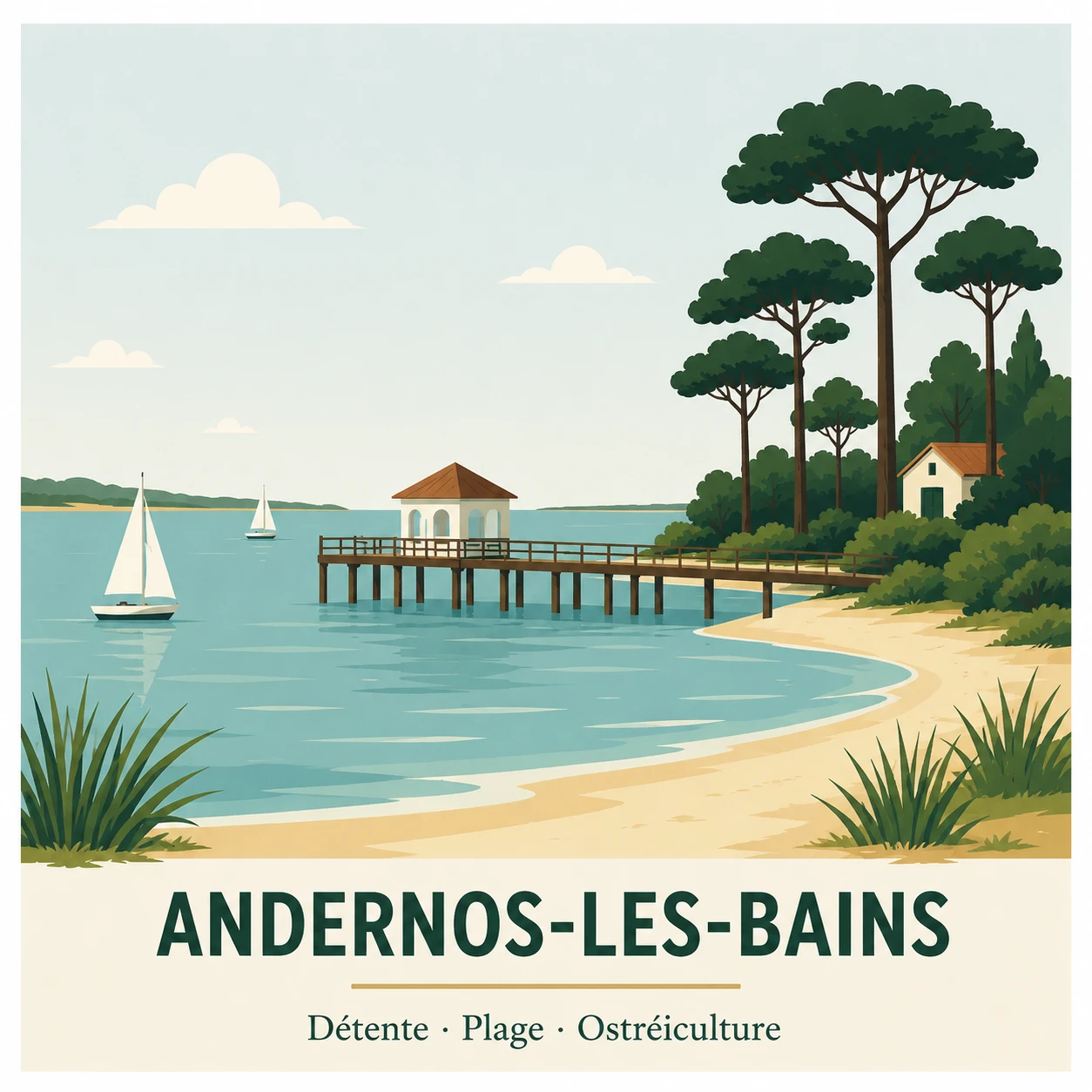 🏙️ 10. Andernos-les-Bains – La ville balnéaire familiale et animée